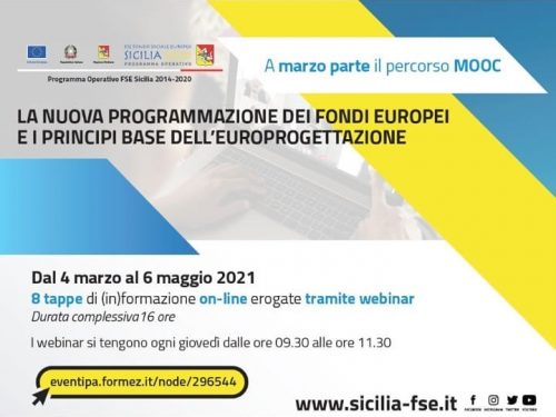 La nuova programmazione dei fondi europei e i principi base dell’europrogettazione