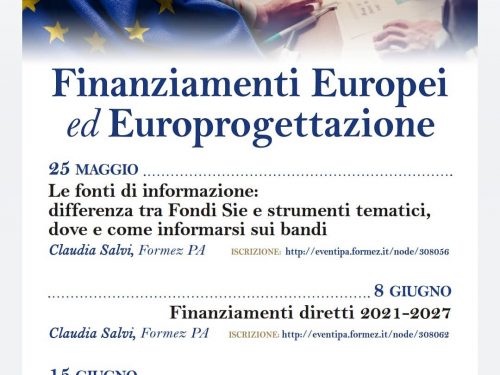 Finanziamenti Europei ed Europrogettazione