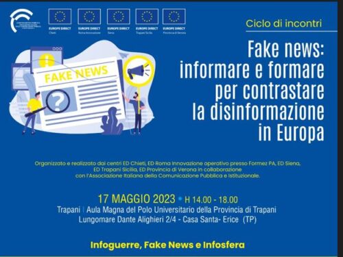 Ciclo di incontri: Fake news: informare e formare per contrastare la disinformazione in Europa