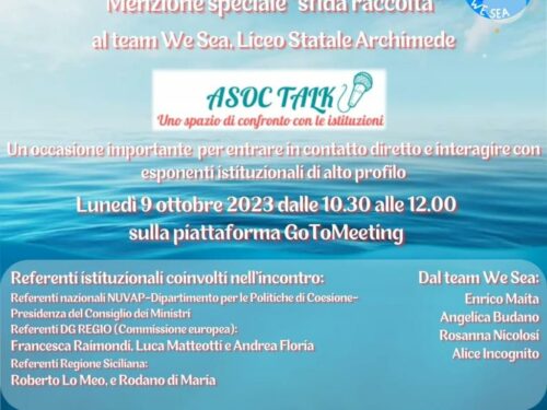 ASOC Talk, uno spazio di confronto con le istituzioni